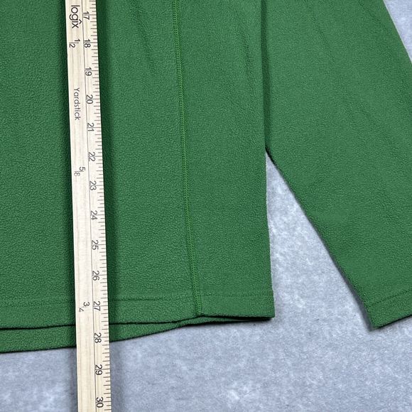 THE NORTH FACE Green Half Zip Fleece Sweatshirt Jacket Outdoors Men's Size: L - Picture 9 of 11